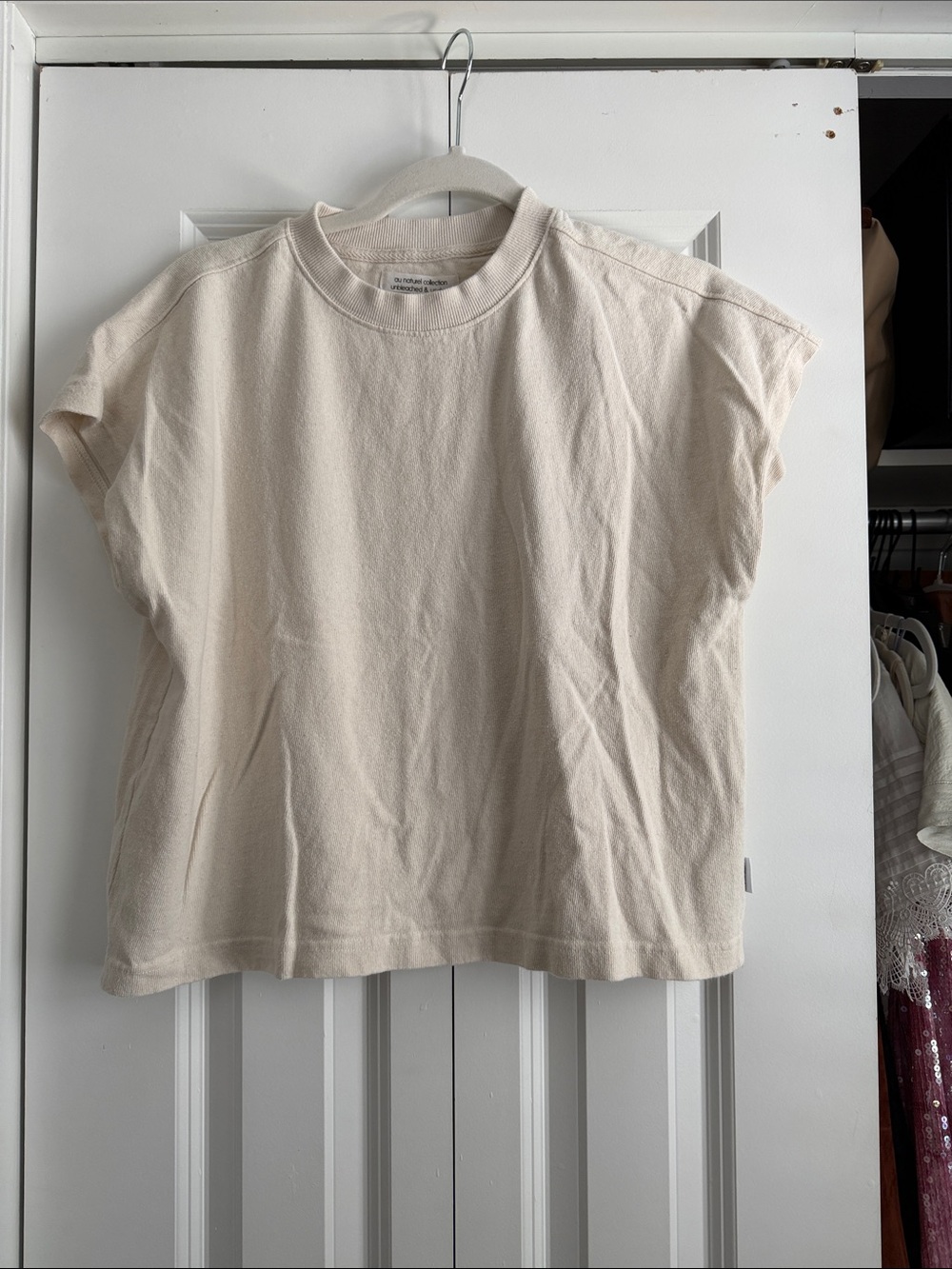 Le Bon Shoppe Cream Short Sleeve Boxy Tee